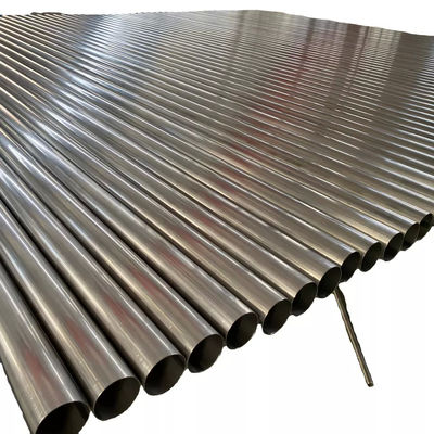 Mirror Hairline Polished Stainless Steel Round Pipe ASTM A213 ISO9001 Tube