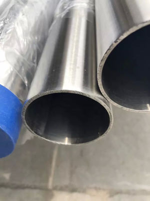 Mirror Hairline Polished Stainless Steel Round Pipe ASTM A213 ISO9001 Tube